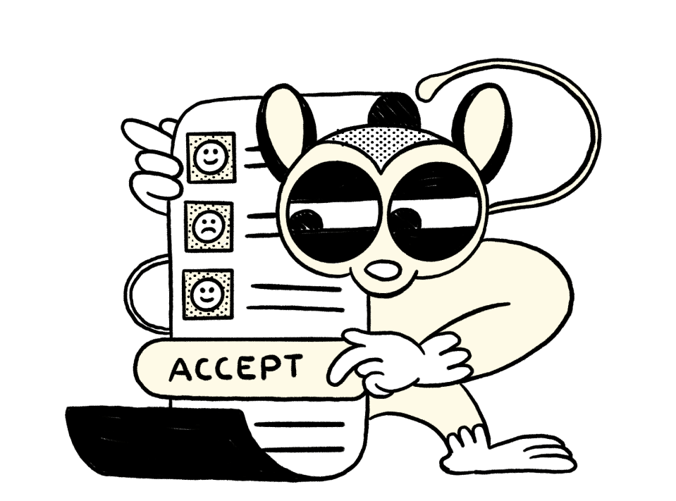 Accept anything confidently